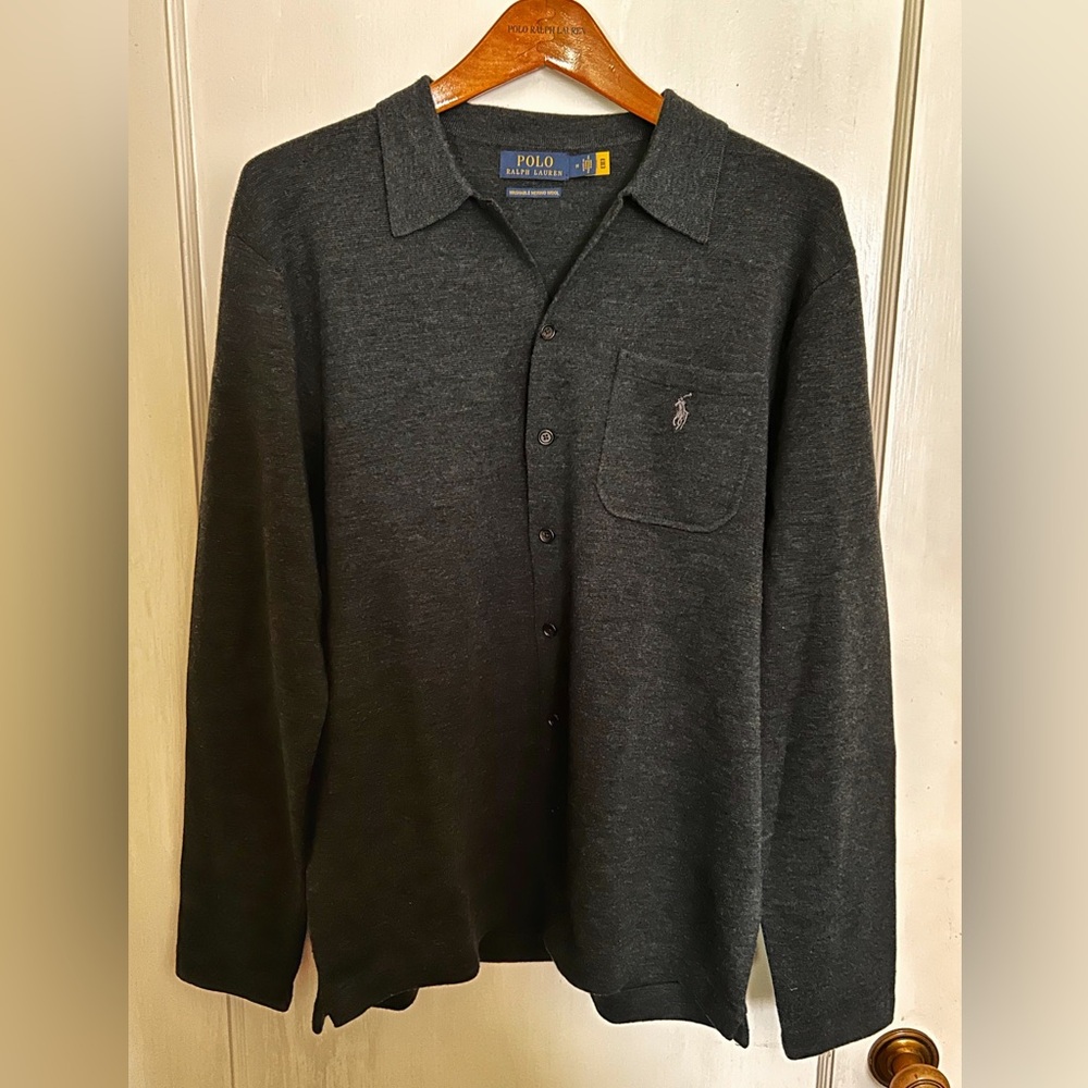 Polo by Ralph Lauren Men's Gray Shirt